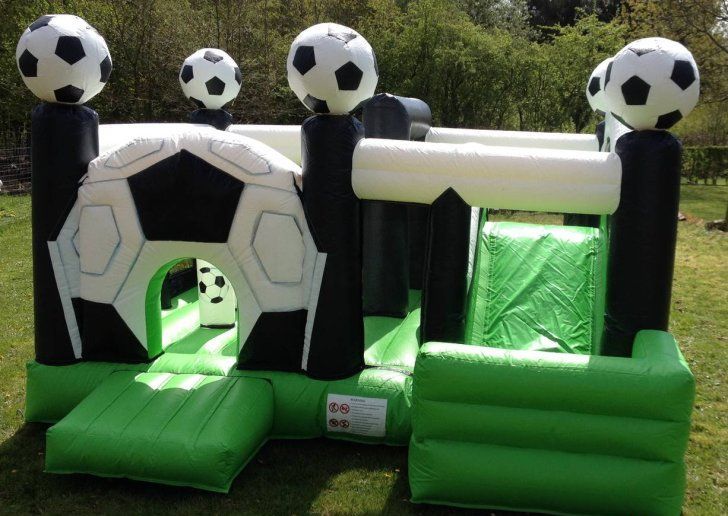 Foto van een Voetbal springkasteel